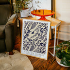 William Morris Indigo Willow Silhouette Poster – i rum 2