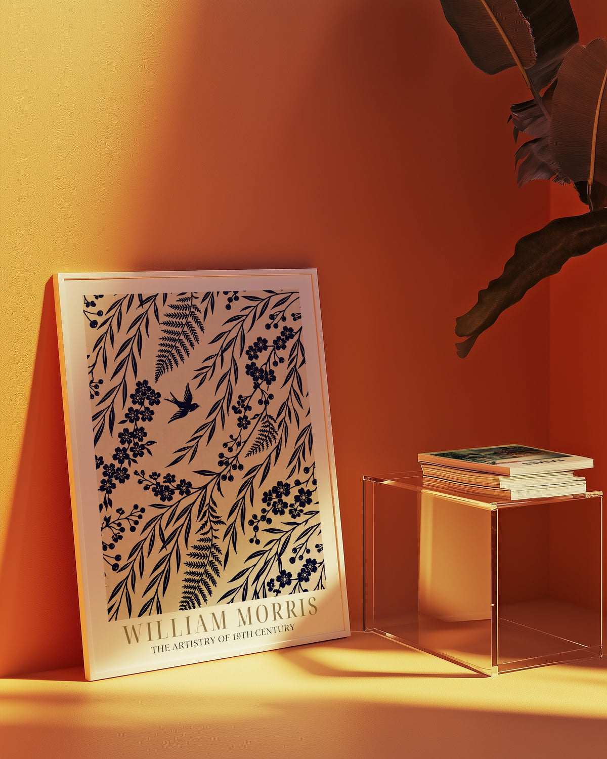 William Morris Indigo Willow Silhouette Poster – i rum 4