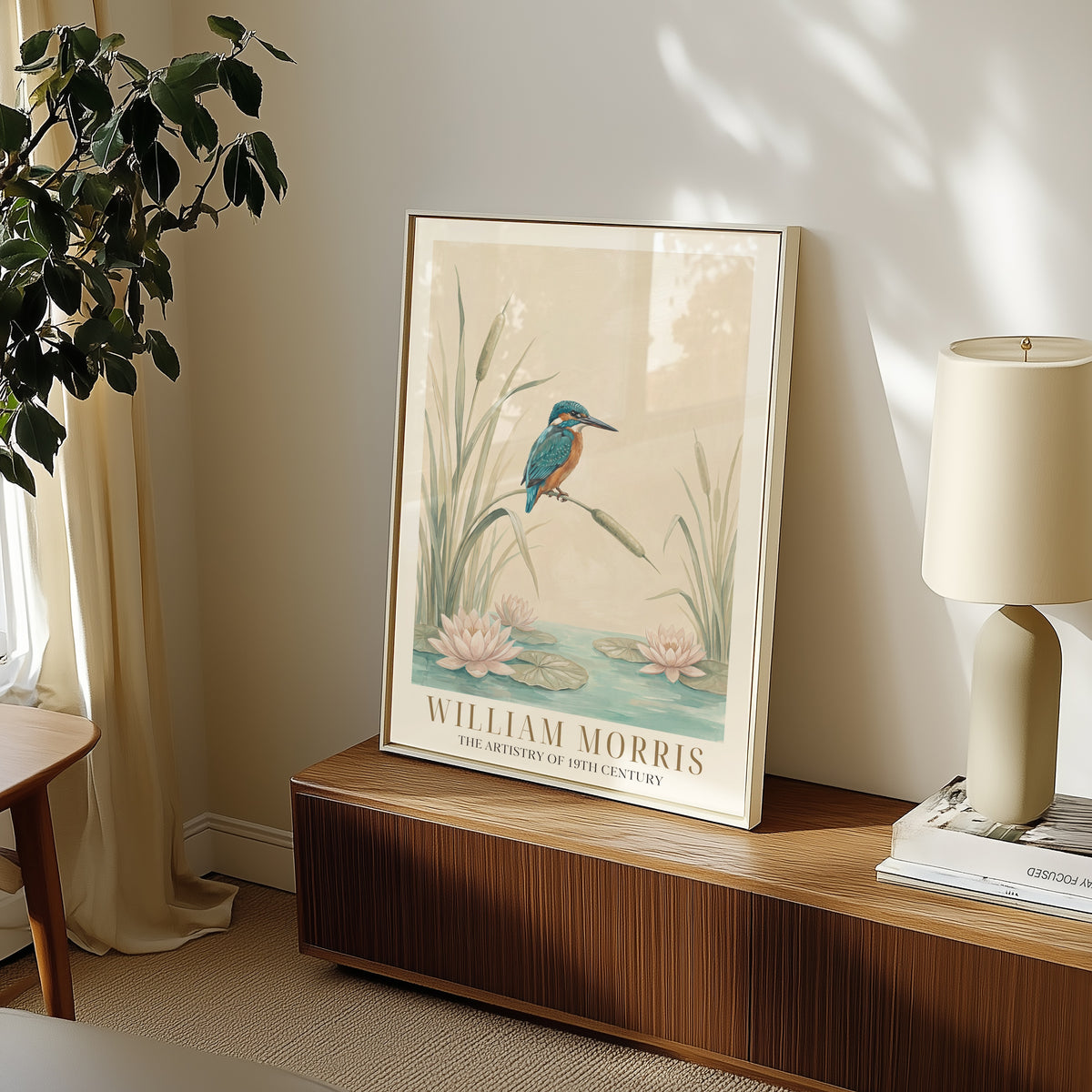 William Morris Kingfisher by the Lily Pond Poster – i rum 1