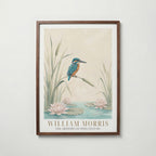 William Morris Kingfisher by the Lily Pond Poster – valnötsram