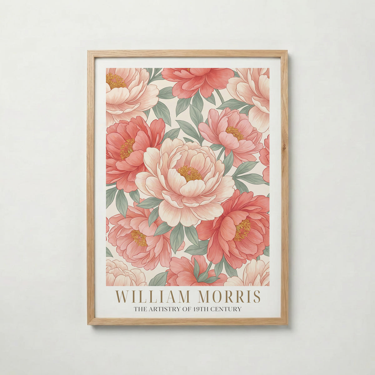 William Morris Peony Abundance Poster – ekram