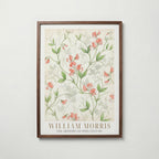William Morris Sweet Pea Watercolour Study Poster – valnötsram