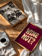 Wine Not Poster – två posters i rum 1