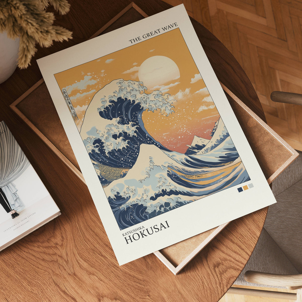 The Great Wave Katsushika – affisch med stilfullt motiv från Bozetto i hög kvalitet