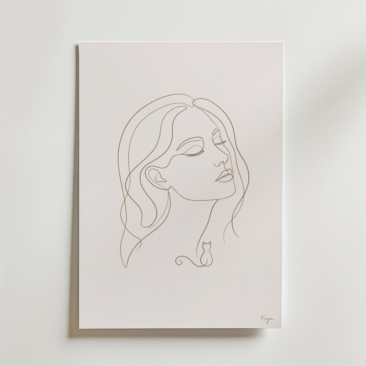 Freja Lund – Ansigt – canvas utan passepartout
