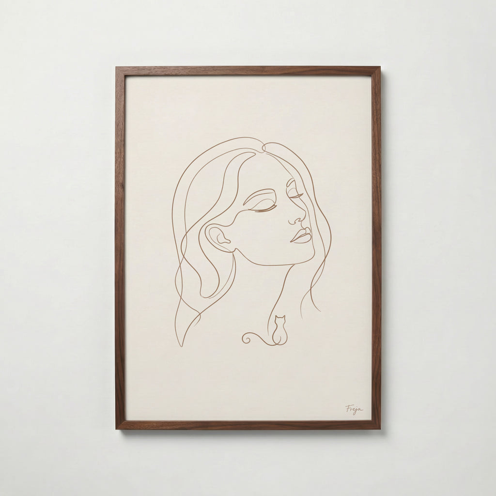 Freja Lund – Ansigt – valnötsram