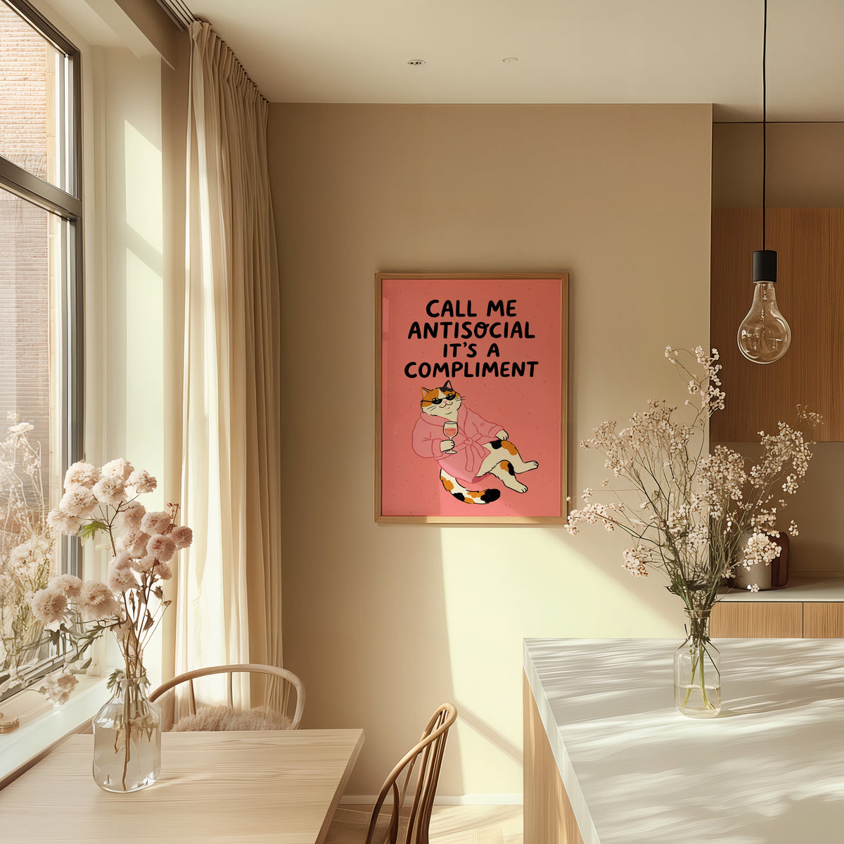 Call Me Antisocial Poster – i rum 5