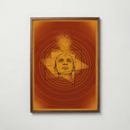 Celestial Mind Poster i valnötsram, stjärnhimmel, fri frakt över 499 kr