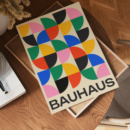 Bauhaus Geometry Poster