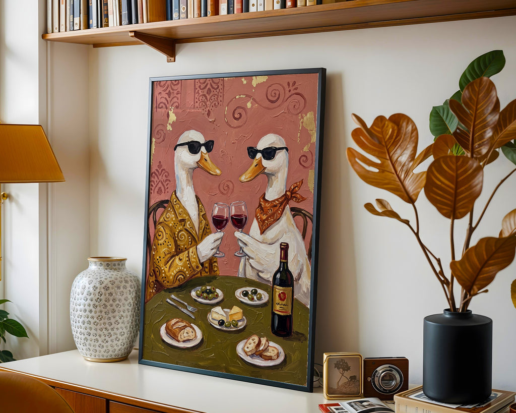 Wine O'Clock Ducks Poster – i rum 3