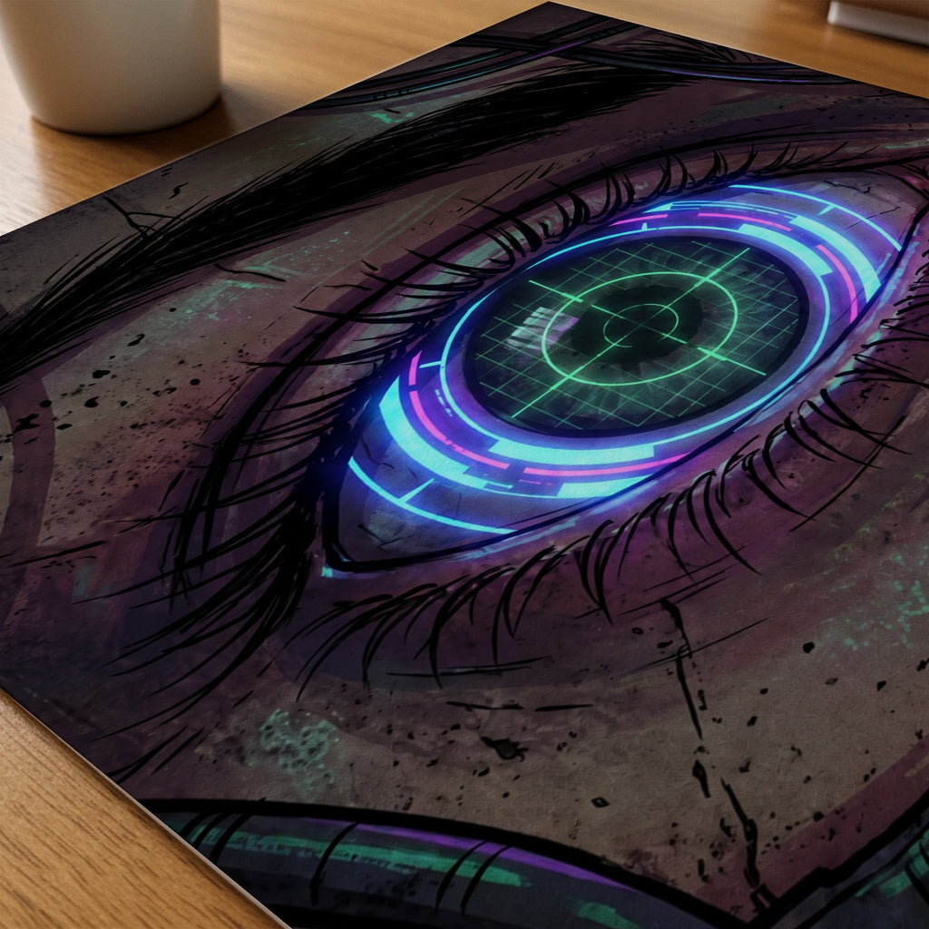 Cyber Iris Poster – tryck på papper