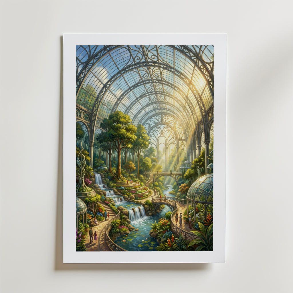 Glass Garden Poster – med passepartout
