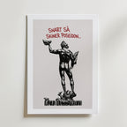 Snart Skiner Poseidon Poster – med passepartout