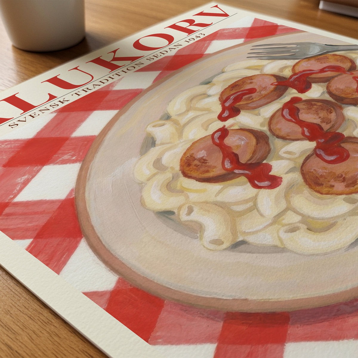 Falukorv Poster på skrivbord - Bozetto