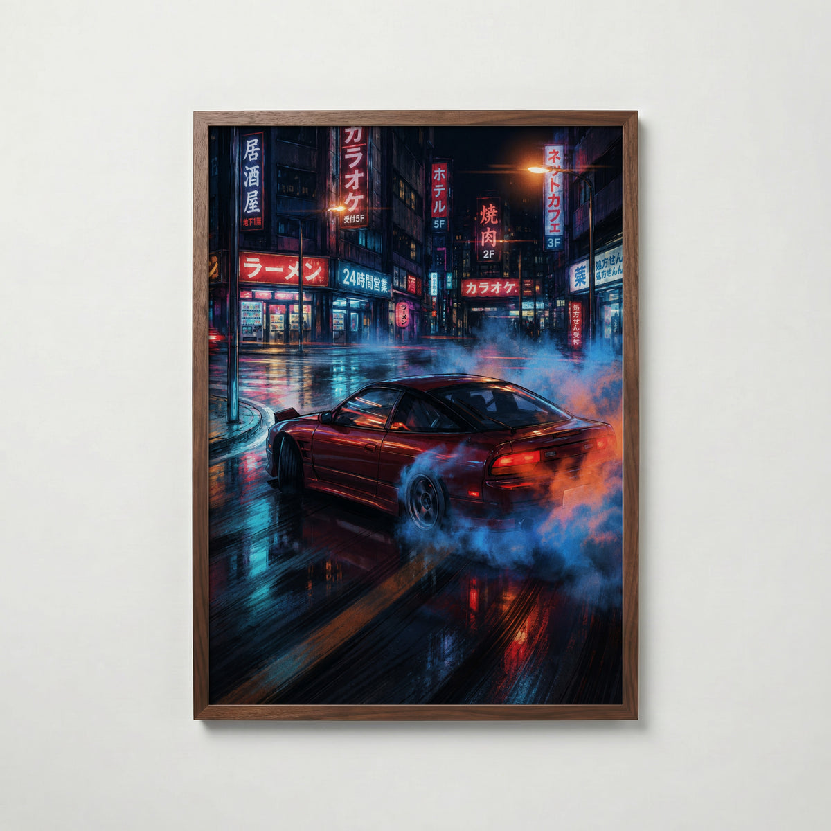 Neon Drift Poster – valnötsram