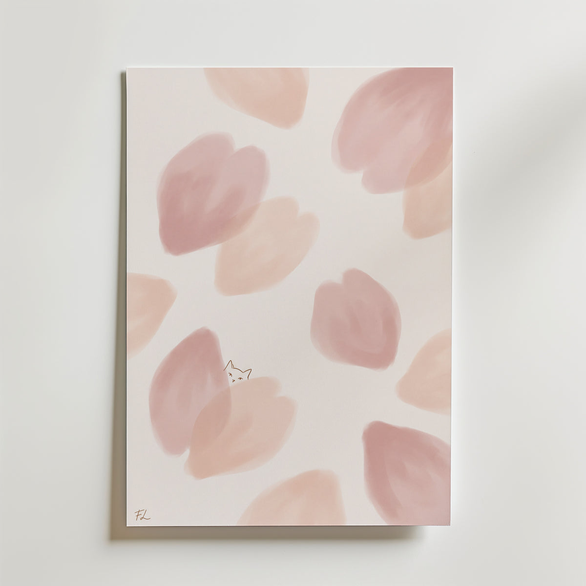Freja Lund – Første Blomst – canvas utan passepartout