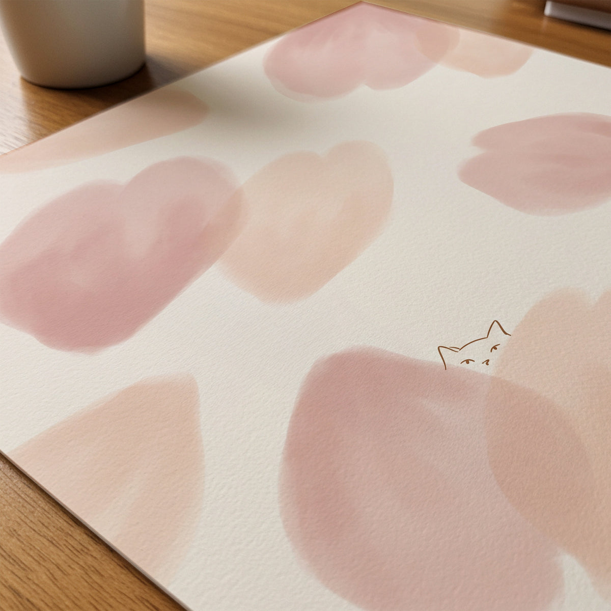 Freja Lund – Første Blomst – närbild på papper