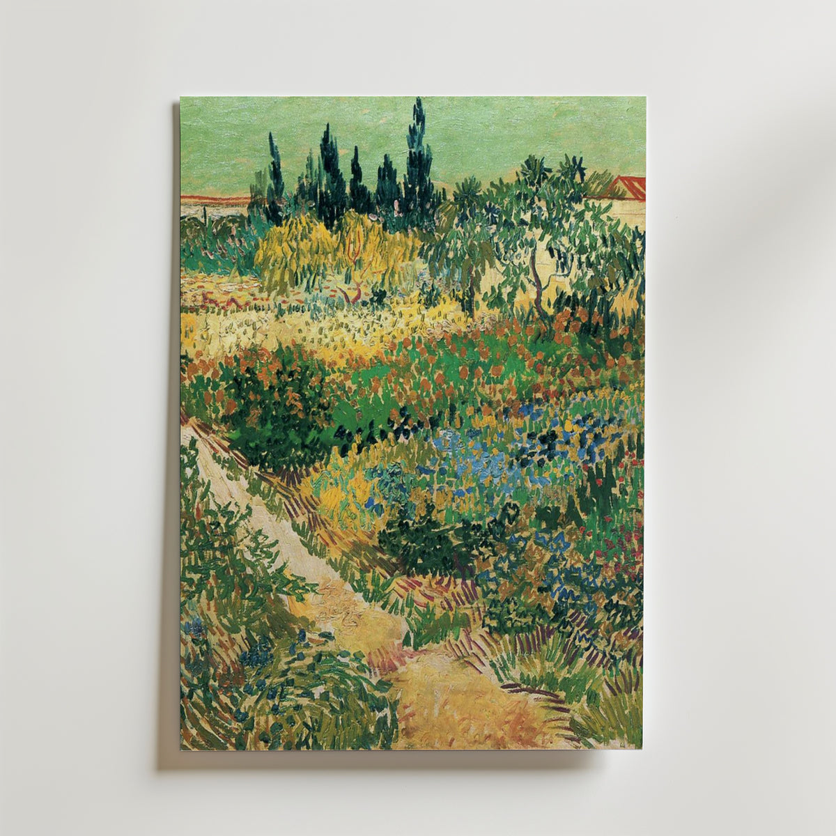 Van Gogh Garden With Flowers Poster – utan passepartout