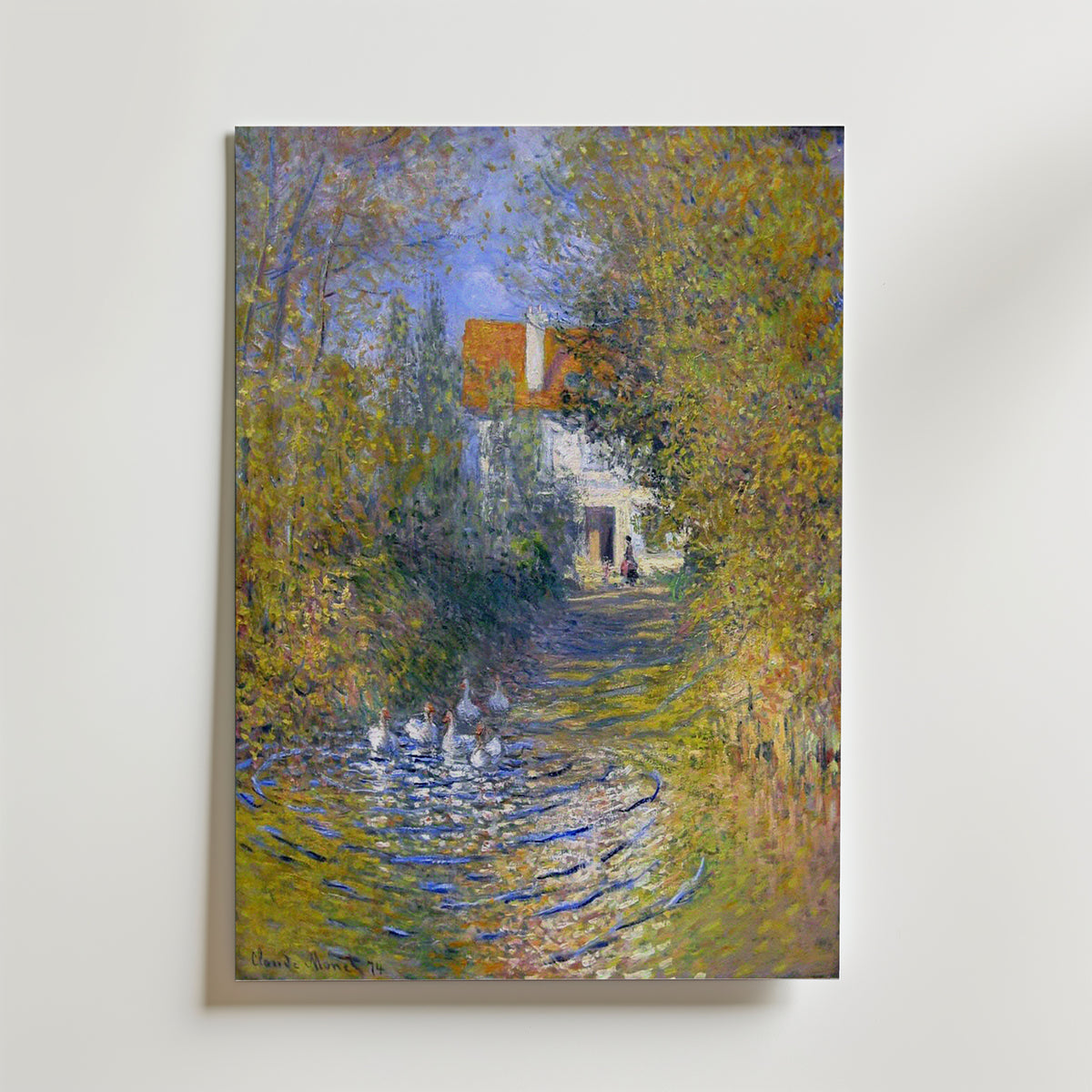 Claude Monet Geese In The Creek Poster – utan passepartout