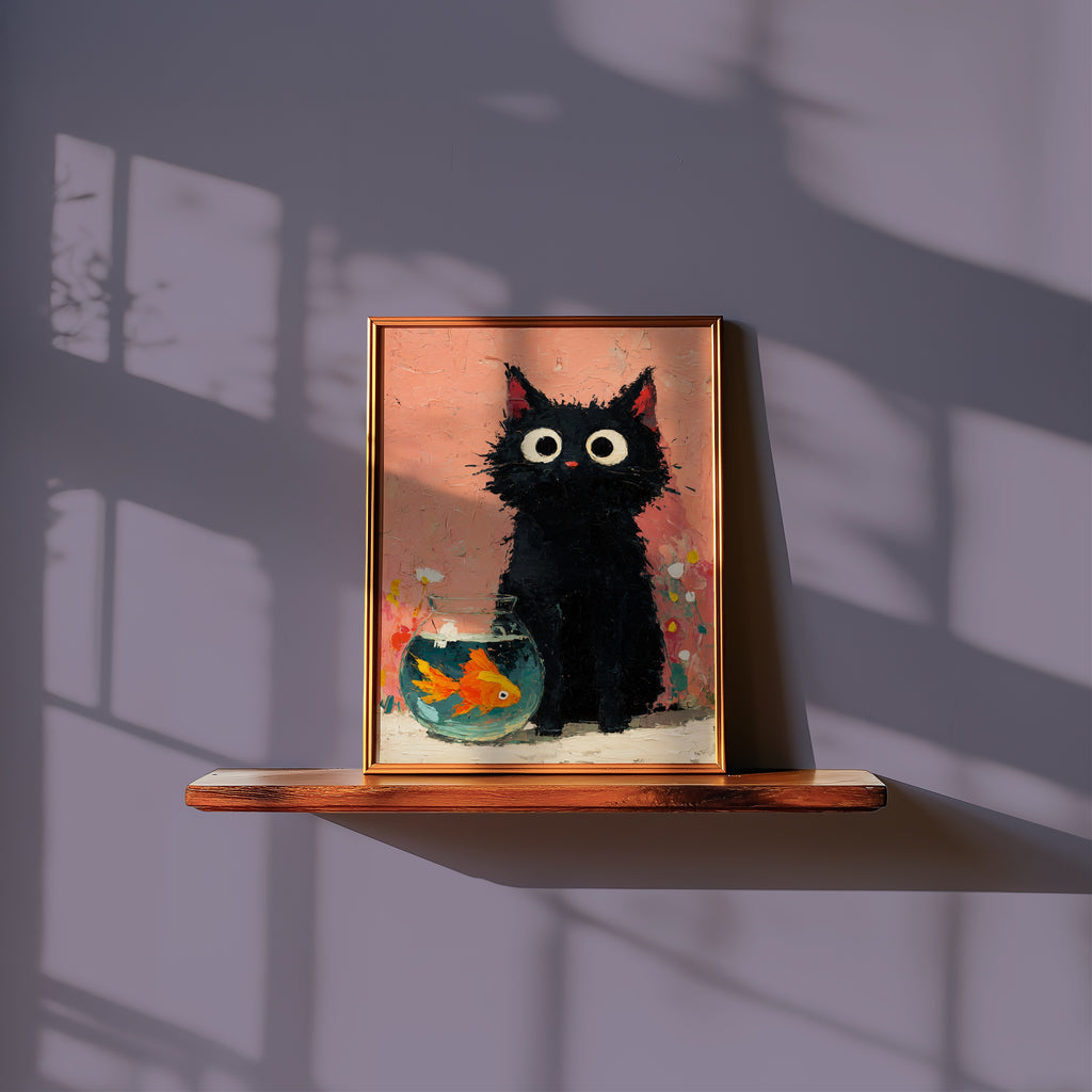 Cat Gold Fish – i rum 4