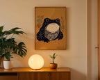 Golden Marsh Poster i ekram i ljust vardagsrum