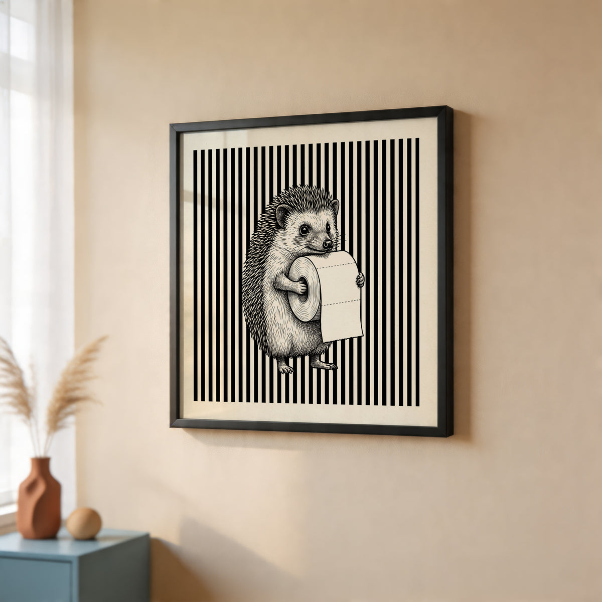 Bathroom Hedgehog Poster – i rum 2