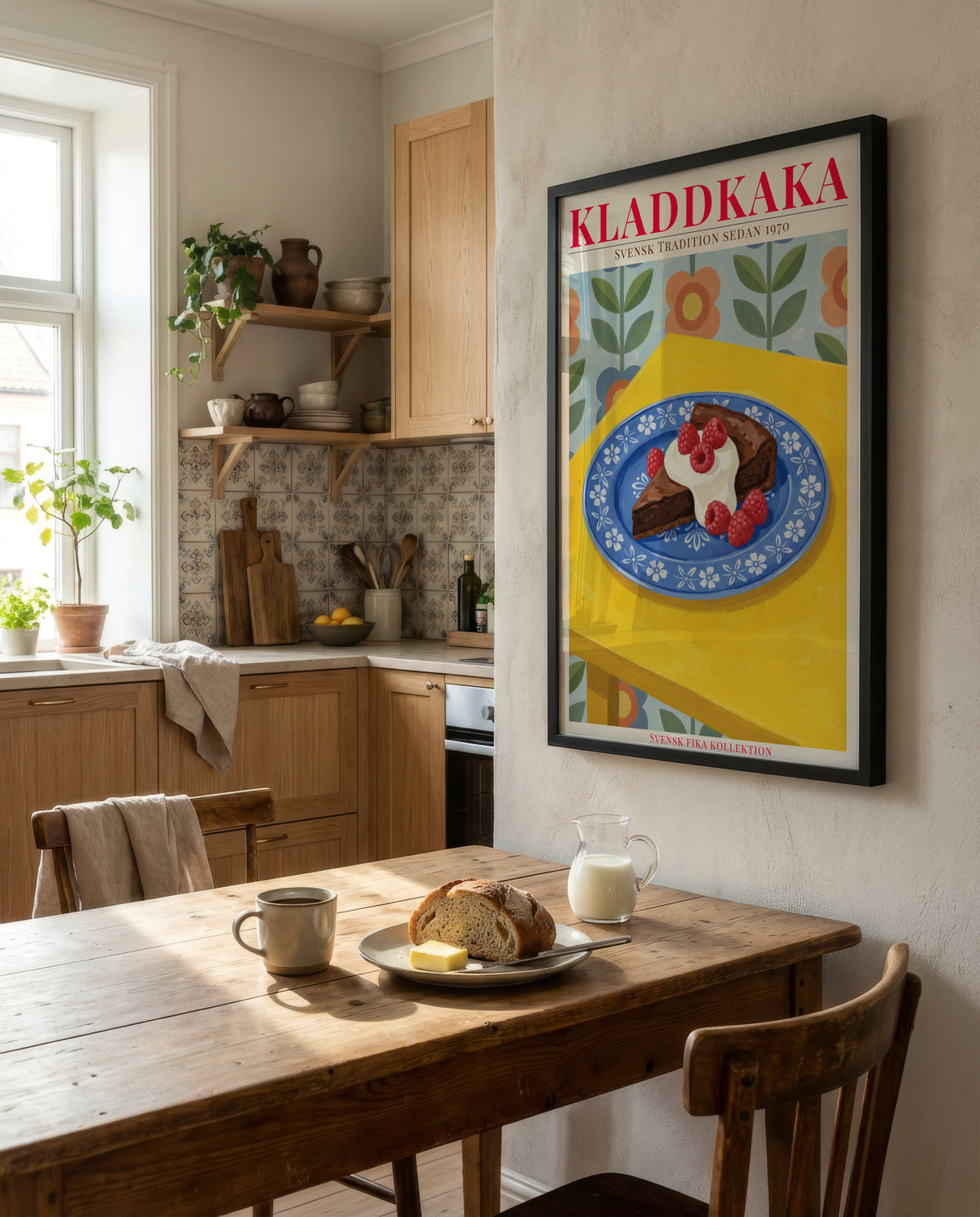 Kladdkaka poster visad rakt fram – Bozetto affisch i hög tryckkvalitet i hög tryckkvalitet