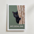 Inte Social Idag Poster – med passepartout