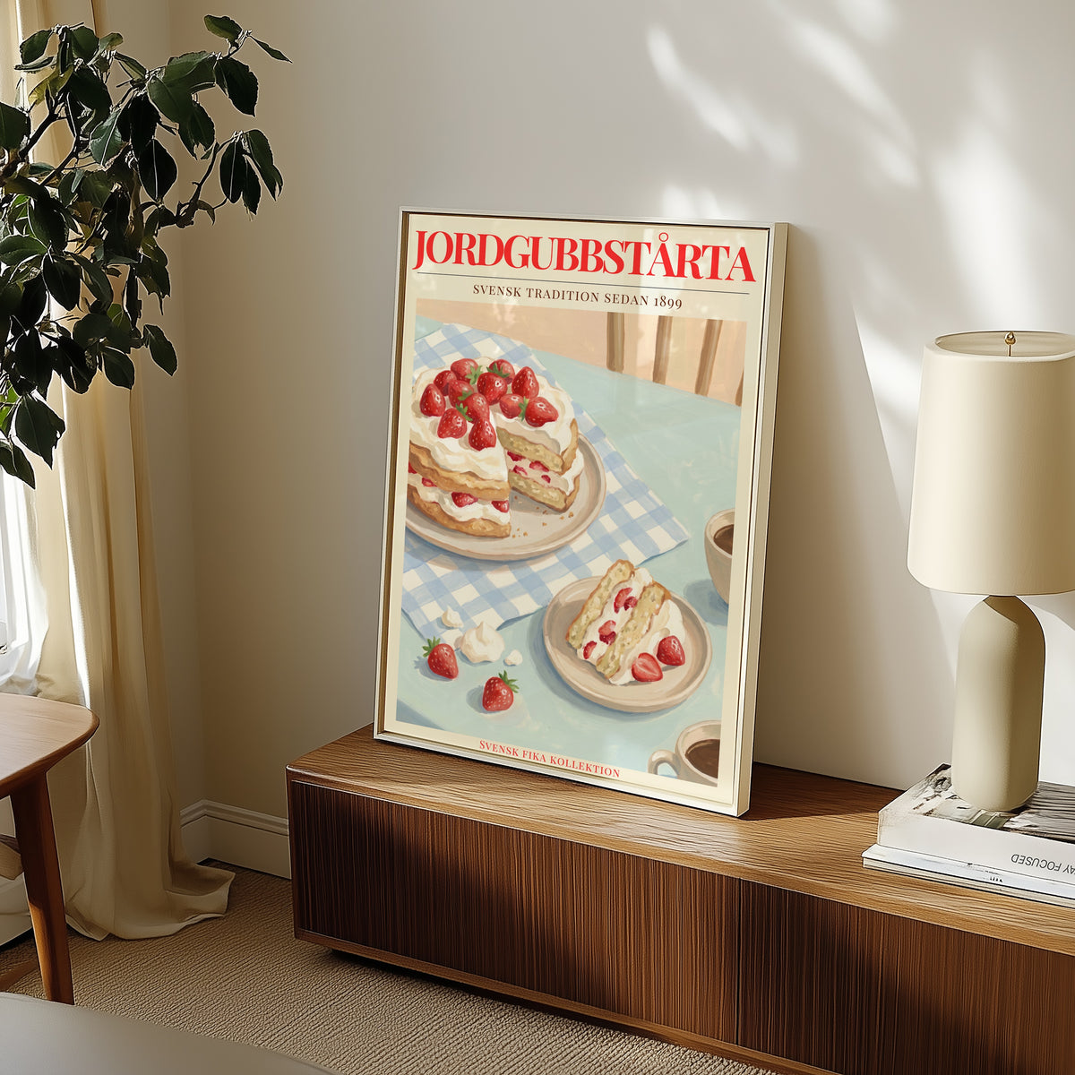 Jordgubbstårta Poster i inredning - Bozetto