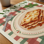 Lasagne affisch på skrivbord – Bozetto poster på matt finpapper i hög tryckkvalitet