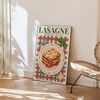 Lasagne poster i inrett hem – Bozetto affisch i hög tryckkvalitet