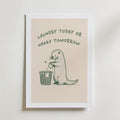 Laundry Today or Naked Tomorrow Poster - med passepartout