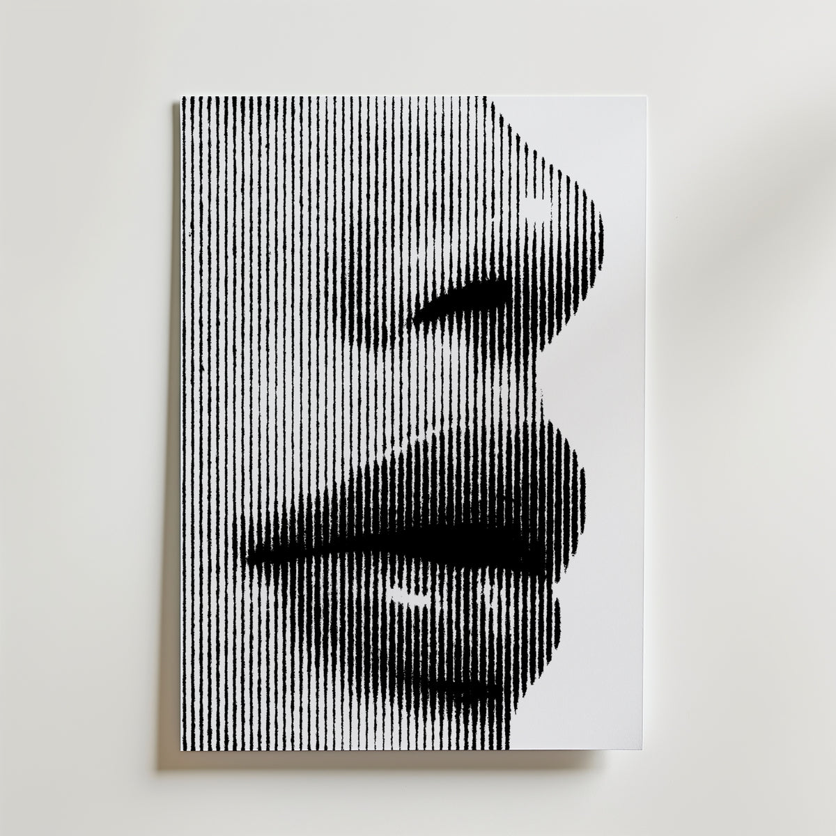 Line Portrait Poster – canvas utan passepartout