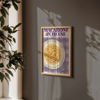 Macaroni & Cheese poster i inramad miljö på vägg – Bozetto konsttryck i hög kvalitet