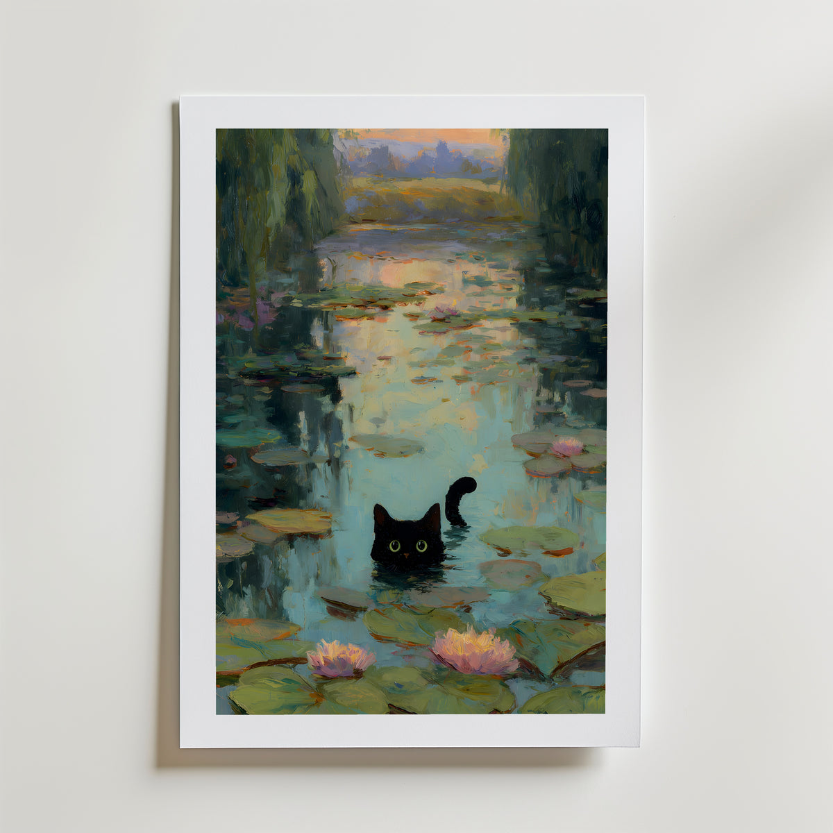 Midnight Reflections Poster – med passepartout