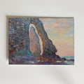 Claude Monet La Manneporte Étretat 1883 affisch i neutral inramning – konsttryck från Bozetto i hög kvalitet