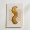 Ochre Curve Poster – canvas utan passepartout