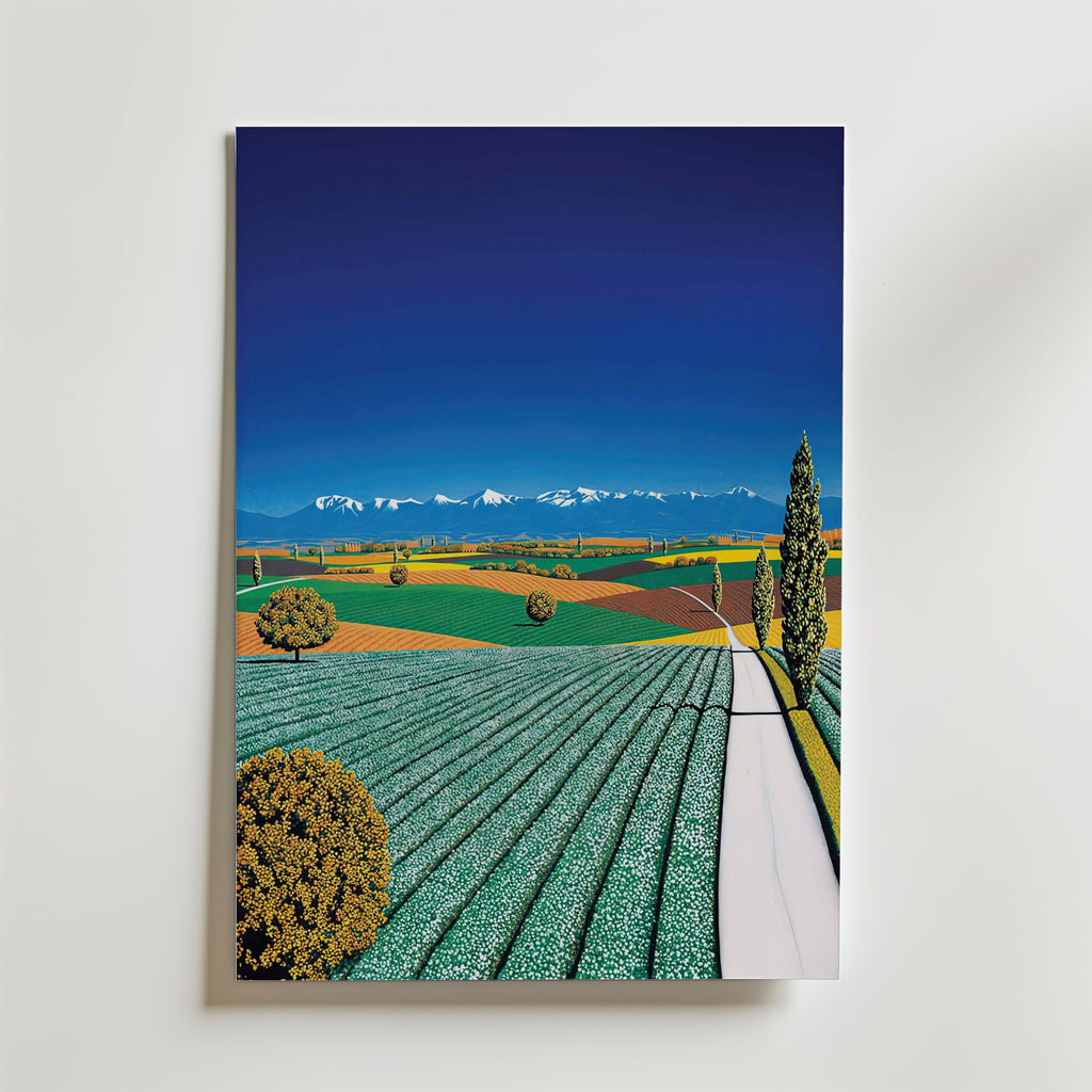 Hiroshi Nagai Painted Fields Poster utan passepartout