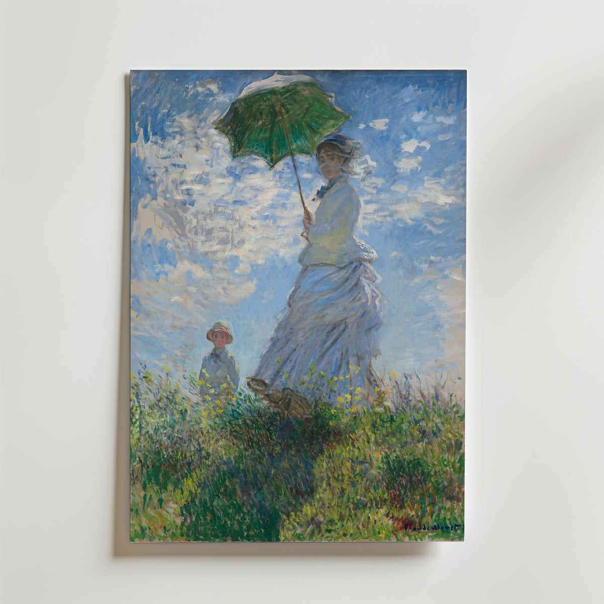 Claude Monet Woman With a Parasol Poster – utan passepartout