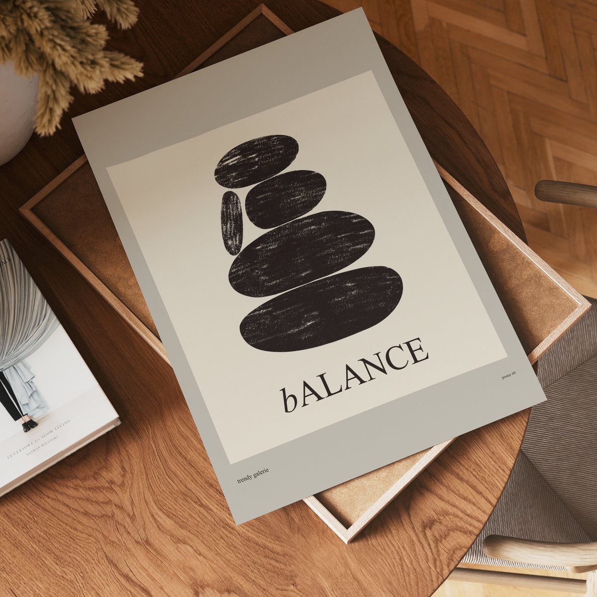 Balanced Rocks No.2 poster visad rakt fram – Bozetto affisch i hög tryckkvalitet