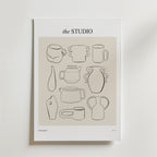 Clay And Character – stilfullt konsttryck från Bozetto, tryckt på matt finpapper