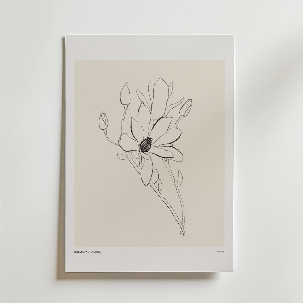 Petals of Reflections – stilfullt konsttryck från Bozetto, tryckt på matt finpapper
