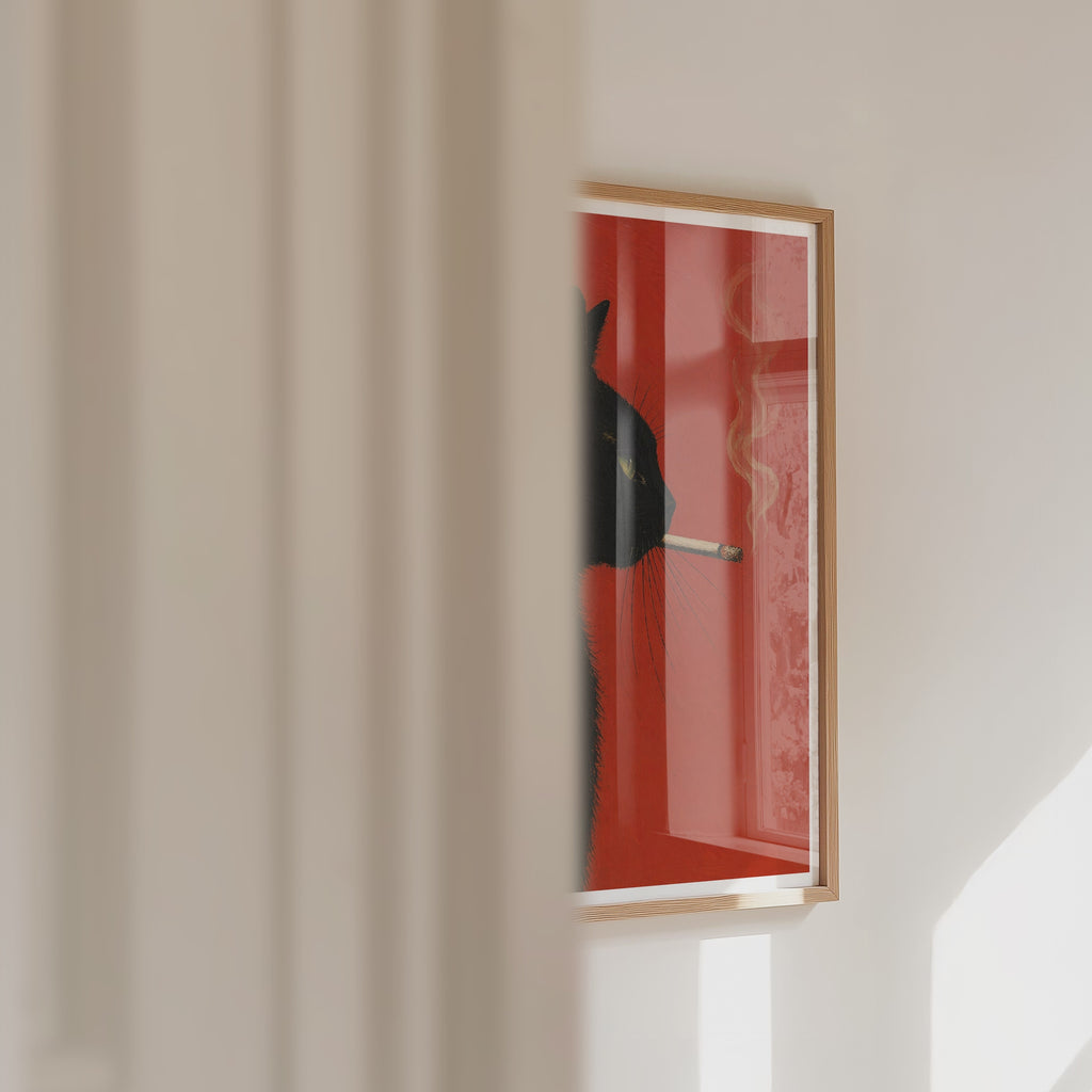 Smoking Cat Poster – väggvideo