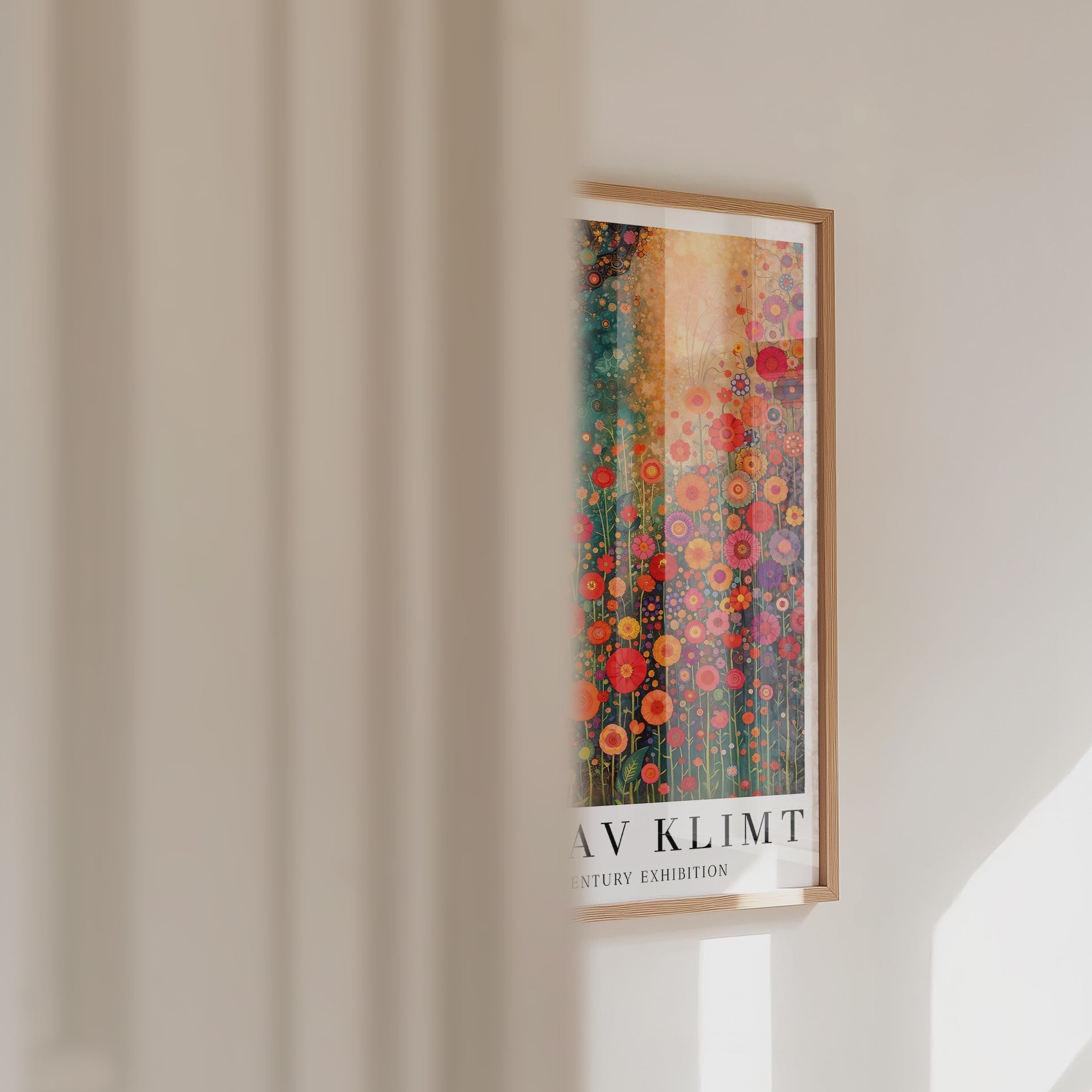Gustav Klimt Radiant Wildflower Symphony Poster – väggvideo