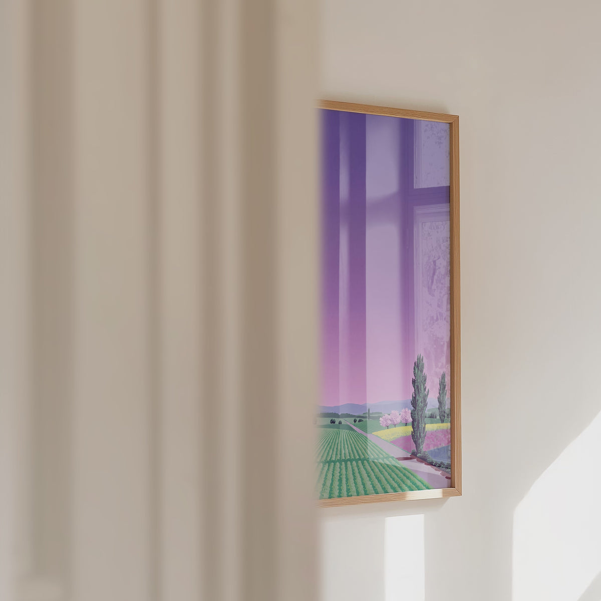Hiroshi Nagai Lavender Fields Poster – väggvideo