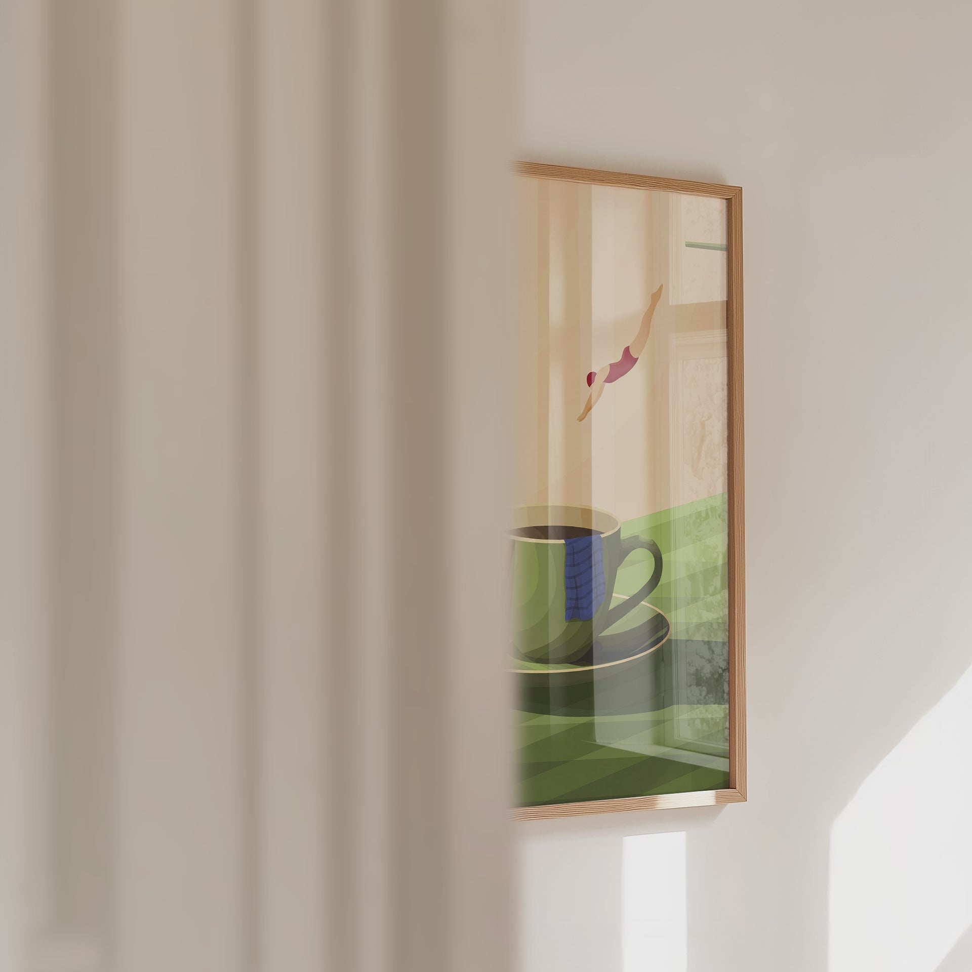 Coffee Dive Poster – väggvideo