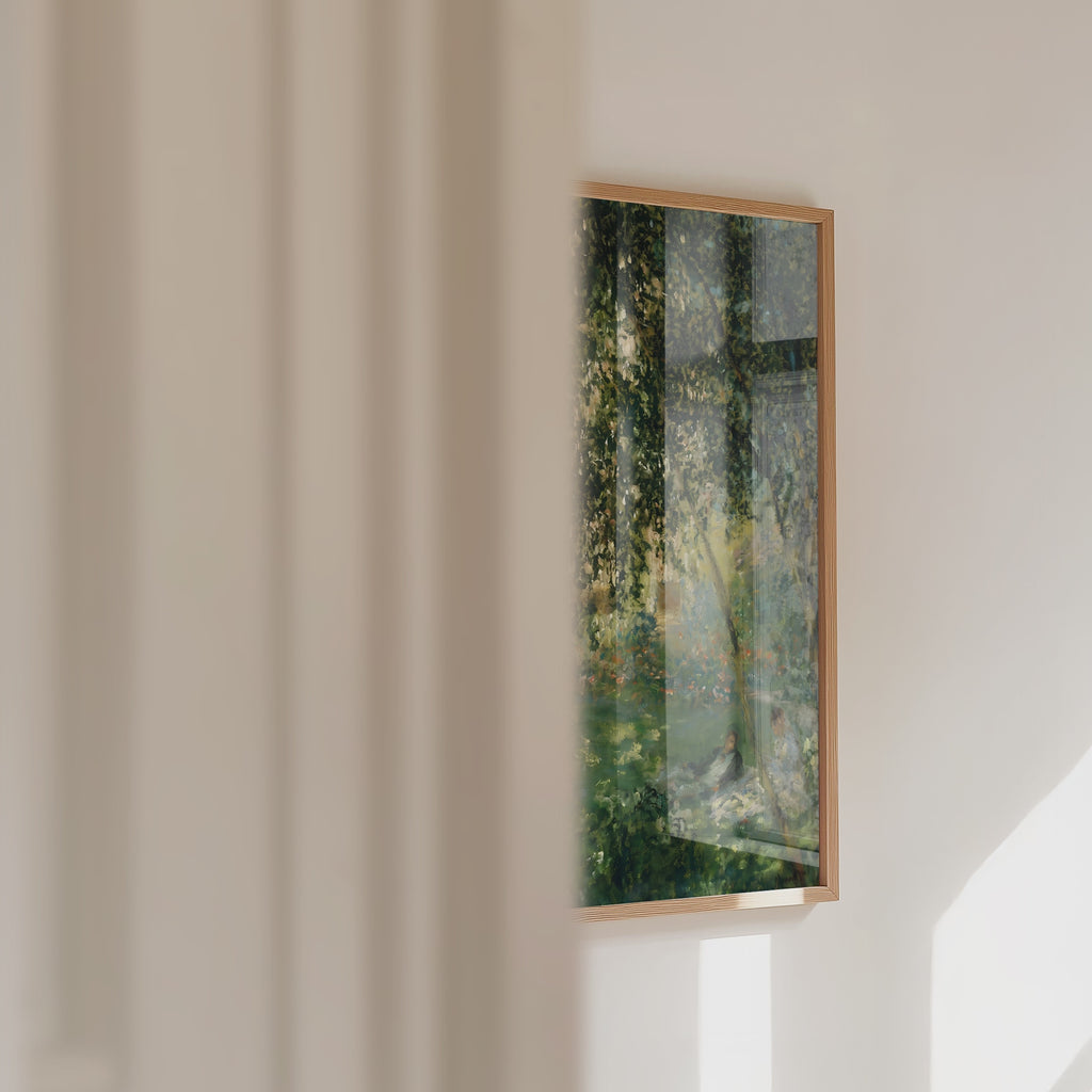 Claude Monet Relaxing In The Garden Poster