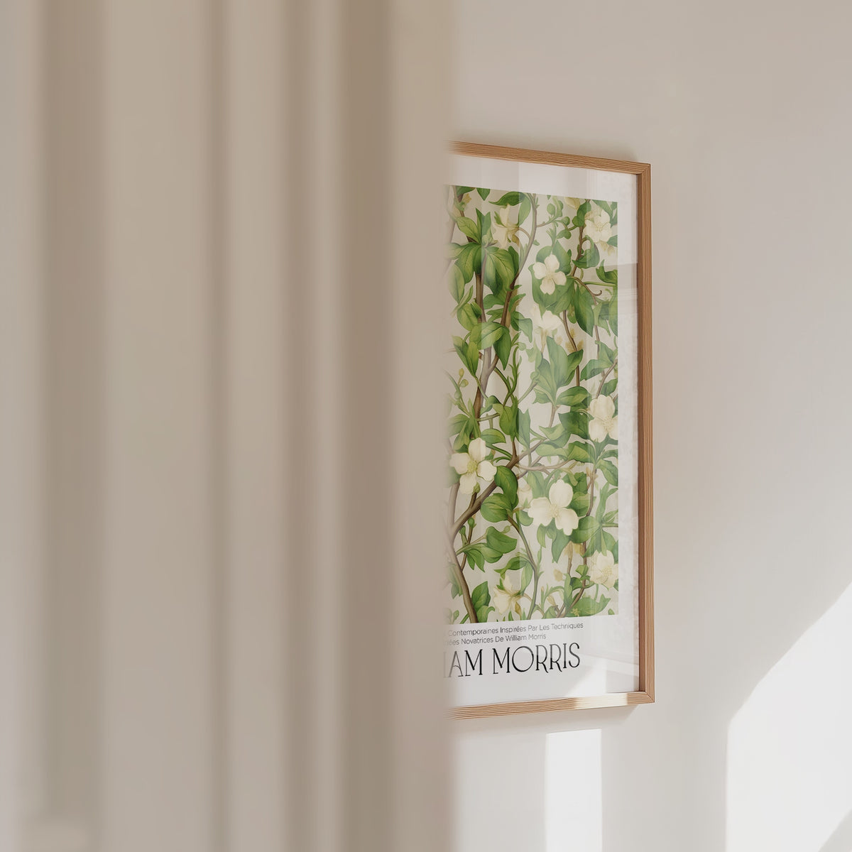 William Morris Ivory Blossom Vine Poster