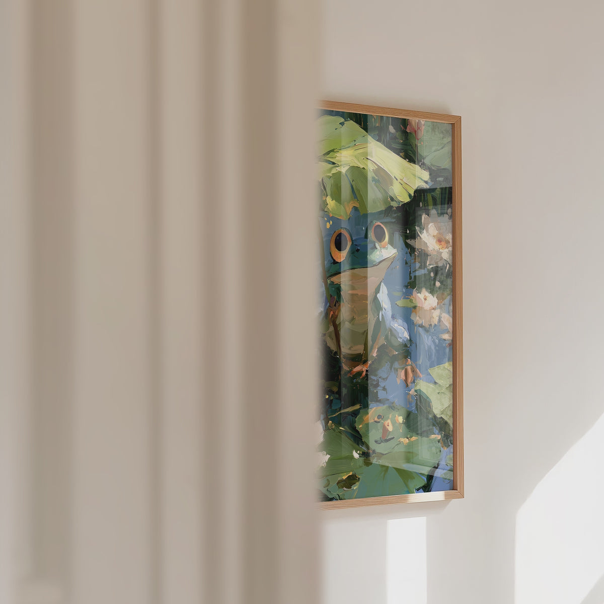 Frog in the Lily Pond Poster – väggvideo