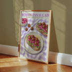 Rödbetssallad affisch i inrett rum – Bozetto